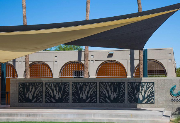 an example of some of the beautiful work we did for the CGCC | Custom Fences and Wall Art in Phoenix | Wall and Fence Designs in Phoenix | Creative Fences and Walls